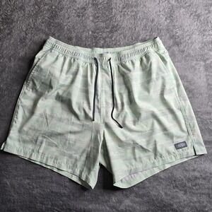 Aftco Strike Shorts Mens Large Mint Shoreline Camo Swim Lined 5.5" Beach Resort